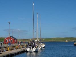 cidade de lerwick na ilha de shetland foto