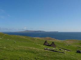 a cidade de lerwick e as ilhas shetland foto