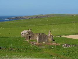 cidade de lerwick na ilha de shetland foto