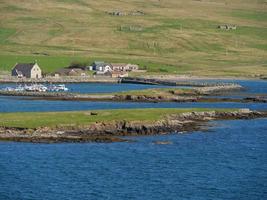 cidade de lerwick e a ilha de shetland foto