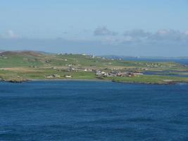 a cidade de lerwick e as ilhas shetland foto