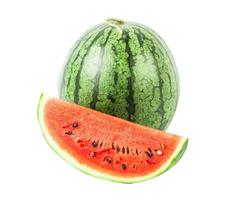 fruta de melancia em fundo branco foto