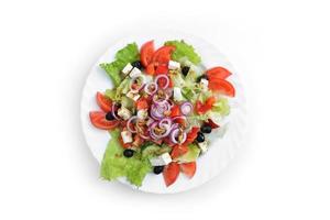 salada com legumes frescos foto