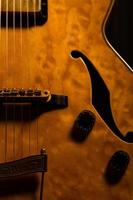 close-up de guitarra foto
