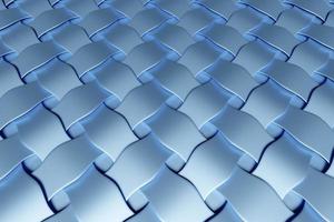 Ilustração 3D de linhas de padrão azul cube.parallelogram. fundo de geometria de tecnologia foto