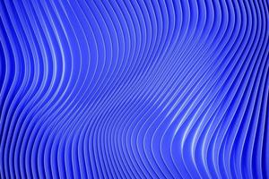 Ilustração 3D de uma faixa estéreo de cores diferentes. listras geométricas semelhantes a ondas. padrão de linhas de cruzamento azul brilhante abstrato foto