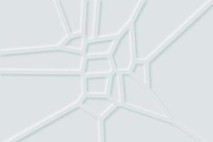 fundo de diagrama de voronoi branco. cenário de mosaico geométrico no estilo neomorfismo foto