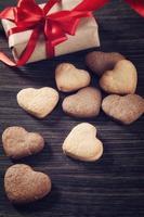 biscoitos em forma de coração foto