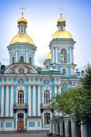 st. catedral naval de nicholas. Petersburgo. Rússia foto