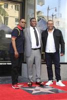 los angeles 10 de abril - martin lawrence, tracy morgan, jordan peele na cerimônia de tracy morgan star na calçada da fama de hollywood em 10 de abril de 2018 em los angeles, ca foto