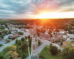 goshen, pôr do sol de nova york foto