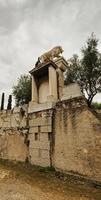 o antigo cemitério em kerameikos em atenas, grécia foto