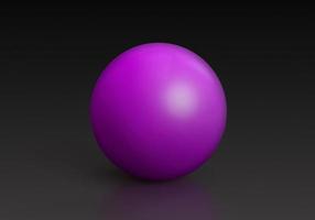 esferas cor de rosa isoladas em fundo preto. renderização 3D foto