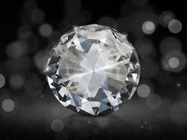 diamante deslumbrante no fundo abstrato bokeh