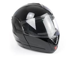 capacete preto brilhante foto