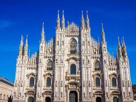 hdr duomo di milano catedral de milão foto