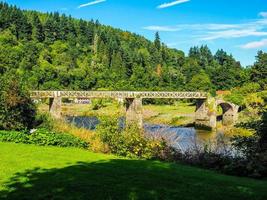 hdr rio Wye em Tintern foto