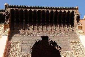 túmulos de saadiens em marrakech em marrocos foto