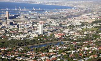 vista aérea da cidade do cabo, áfrica do sul foto