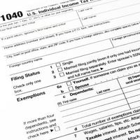 formulário de imposto de renda americano foto