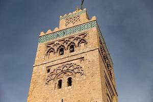 mesquita kutubiyya em marrakesh, marrocos foto