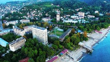 vista aérea da paisagem urbana. Sukhumi, Abecásia foto