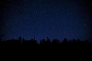Parque Nacional de Acadia com estrelas da noite foto