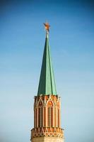nikolskaya, torre, com, estrela vermelha, moscou kremlin, rússia