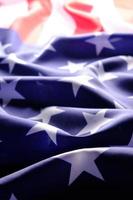 bandeira estados unidos américa. dia da independência e memorial day.stars and stripes.with luz solar. foto