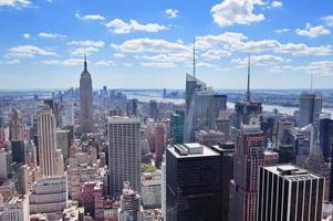 panorama de manhattan da cidade de nova york foto