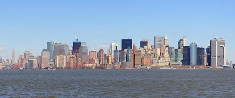 panorama do horizonte de manhattan nova york foto