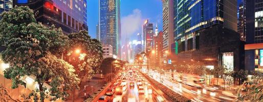 vista da rua de hong kong foto