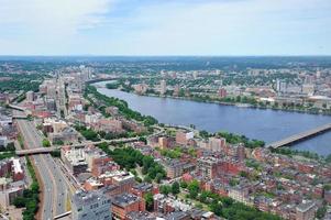 vista aérea da cidade de boston foto