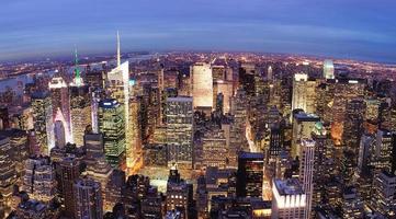 cidade de nova york manhattan times square noite foto