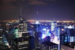 nova york times square visão noturna panorama foto