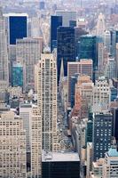 cidade de nova york manhattan rua vista aérea foto