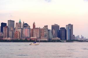 cidade de nova york manhattan baixa do horizonte foto