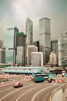 vista da rua de hong kong foto