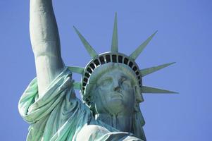 estátua da liberdade closeup em nova york manhattan foto