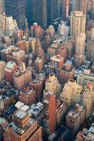 vista aérea da cidade de nova york manhattan skyline foto