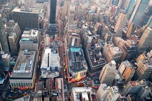 vista aérea da cidade de nova york manhattan skyline foto