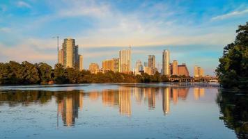 cidade de austin city skyline da cidade do texas eua foto