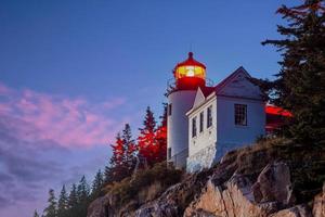 farol do porto de baixo em maine foto