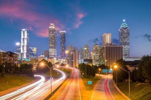 centro de atlanta center area skyline paisagem urbana dos eua foto