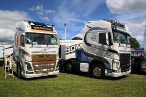 whitchurch em shropshire em junho de 2022 uma visão de alguns caminhões em uma feira de caminhões foto