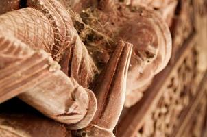close-up de madeira apsara foto