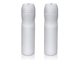 frasco de spray pode isolado no fundo branco foto