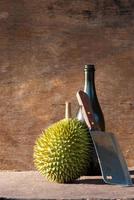 close-up de durian foto