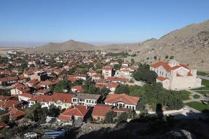 vista geral da cidade de sivrihisar em eskisehir, turquia foto