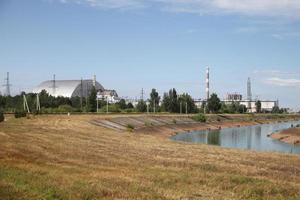 central nuclear de chernobyl na zona de exclusão de chernobyl, ucrânia foto